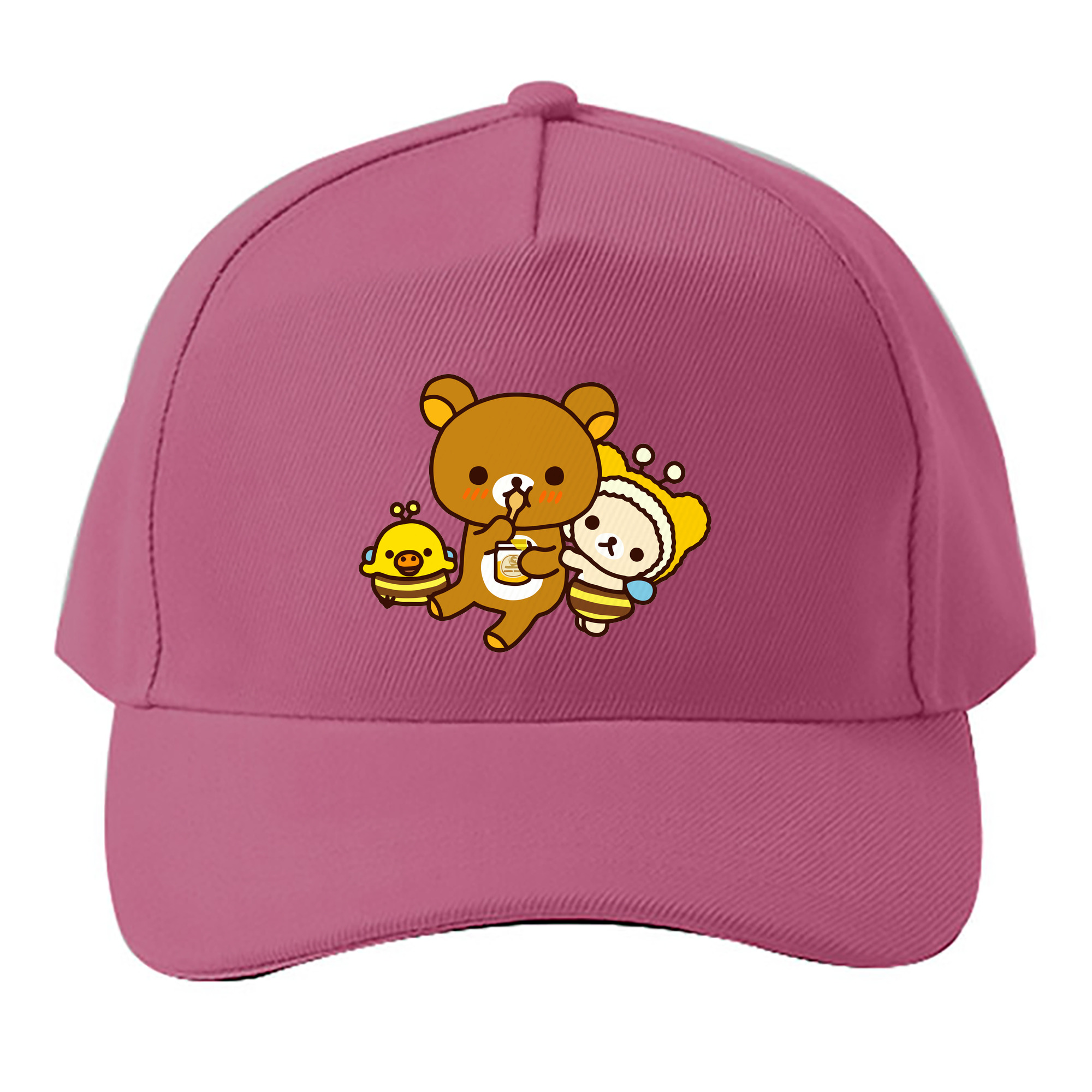 （画像用） リラックマ リラックマ キイロイトリ Rilakkuma Korilakkuma Kiiroitori ベースボールキャップ 綿100％ 男女兼用 帽子 スポーツ